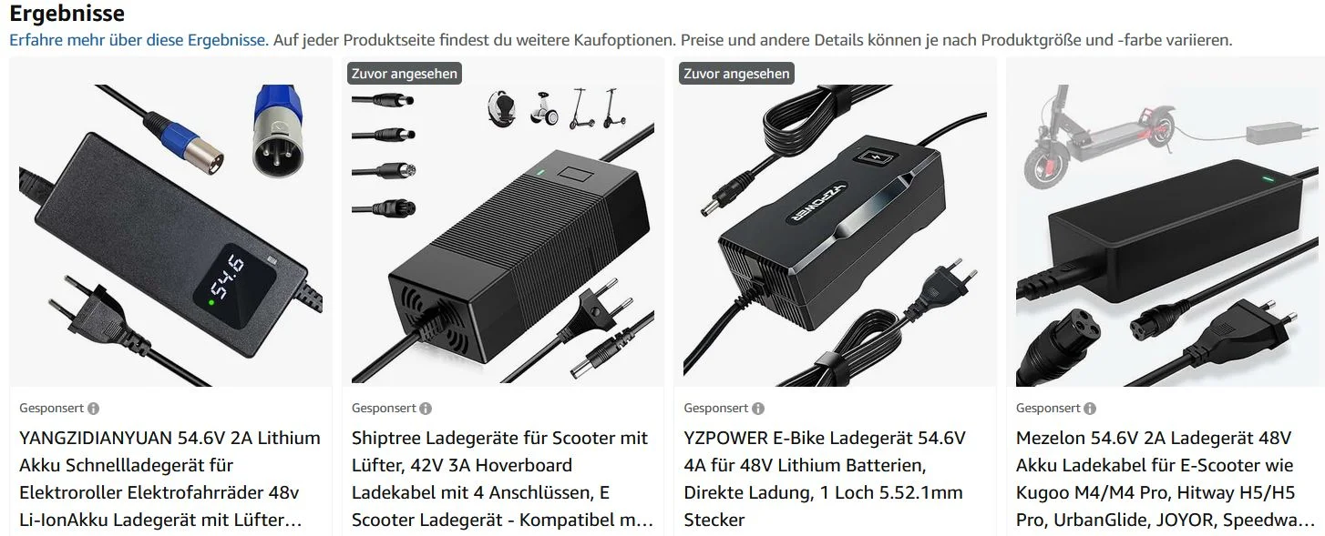 AMAZON - 48V Ladegerät Suche.webp