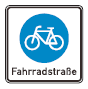 Zeichen 244.1 Beginn einer Fahrradstraße (BGBl. I 2013 S. 399)